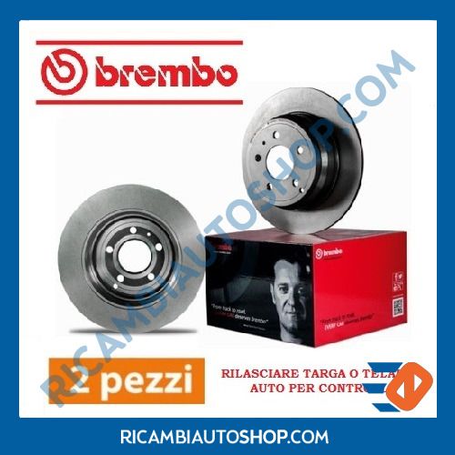 BREMBO 09.A637.21 Rotors de Disque de Frein, Set de 2