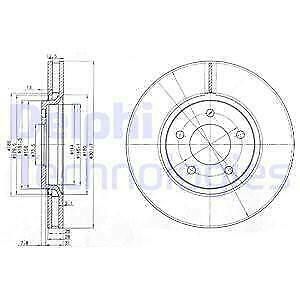 Delphi bg3716 Disque de frein freins à disque, disques de frein (x2)