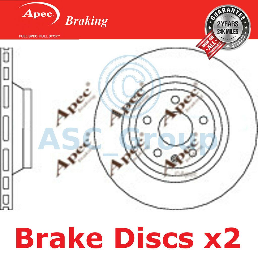 2x Apec BRAKING 310mm Ventilé OE Qualité Remplacement Disques de Frein ( Paire )