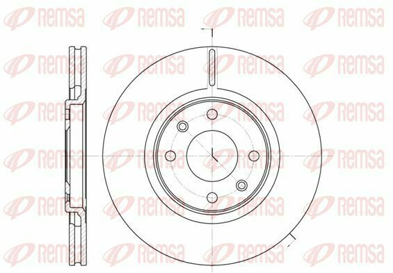 2x REMSA Disque de frein AVANT pour CITROËN XSARA N1