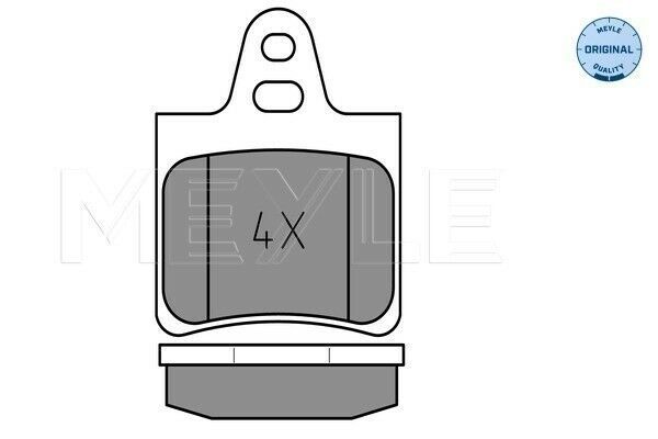 Meyle 025 201 6215 Kit de plaquettes de frein, frein à disque
