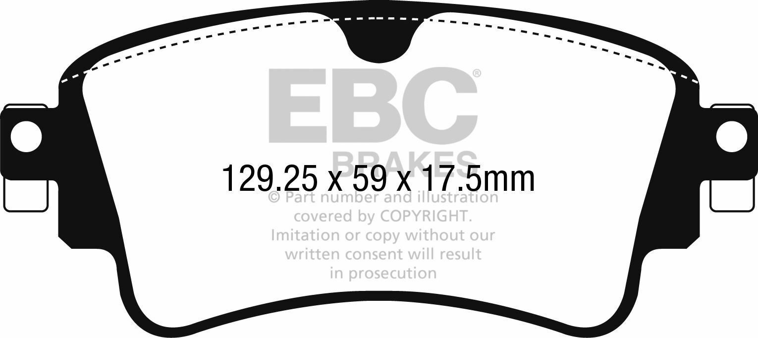 EBC brake dpx2254 Plaquette au rechange Ultimax OE