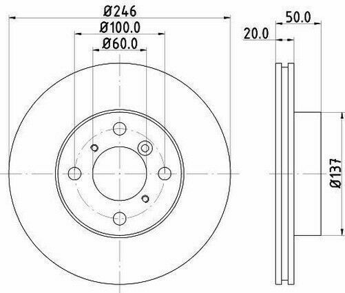 MINTEX MDC1457 Frein Disque Avant