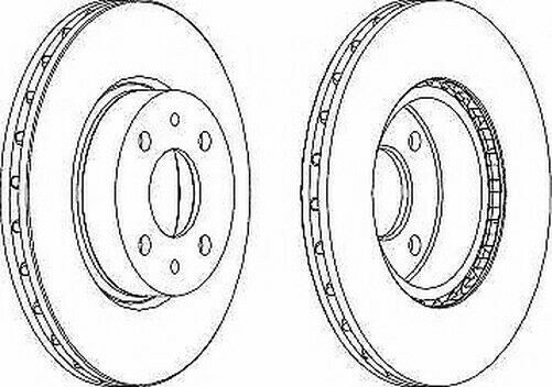 Ferodo DDF178 Frein Disque Set Ventilé Essieu Avant Remplacement 0060805172