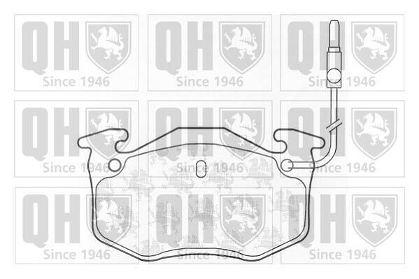 Kit de plaquettes de frein, frein à disque QUINTON HAZELL pour ALPINE,CITROËN