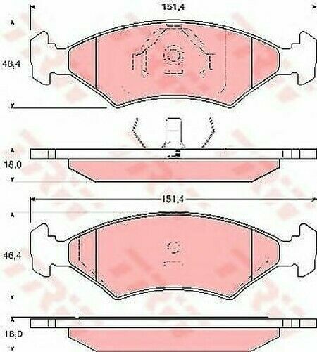 Set Plaquettes TRW GDB3178